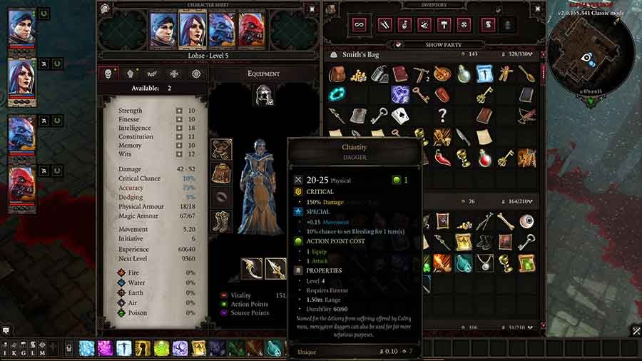Divinity Original Sin 2 Unique Weapons Guide - Chastity